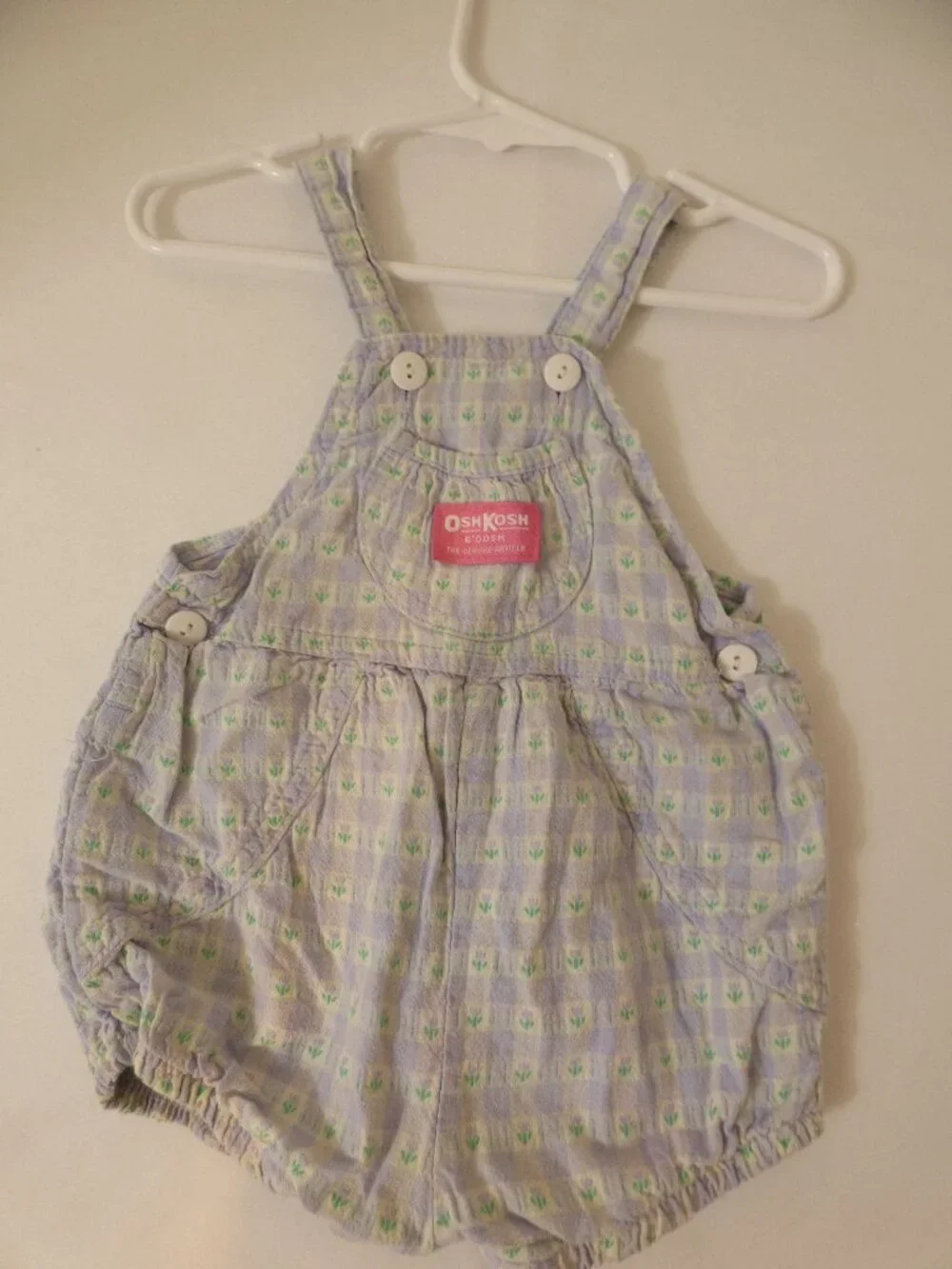 Vintage Oshkosh Baby B'Gosh Vestbak Romper Infant, Size 12 Months